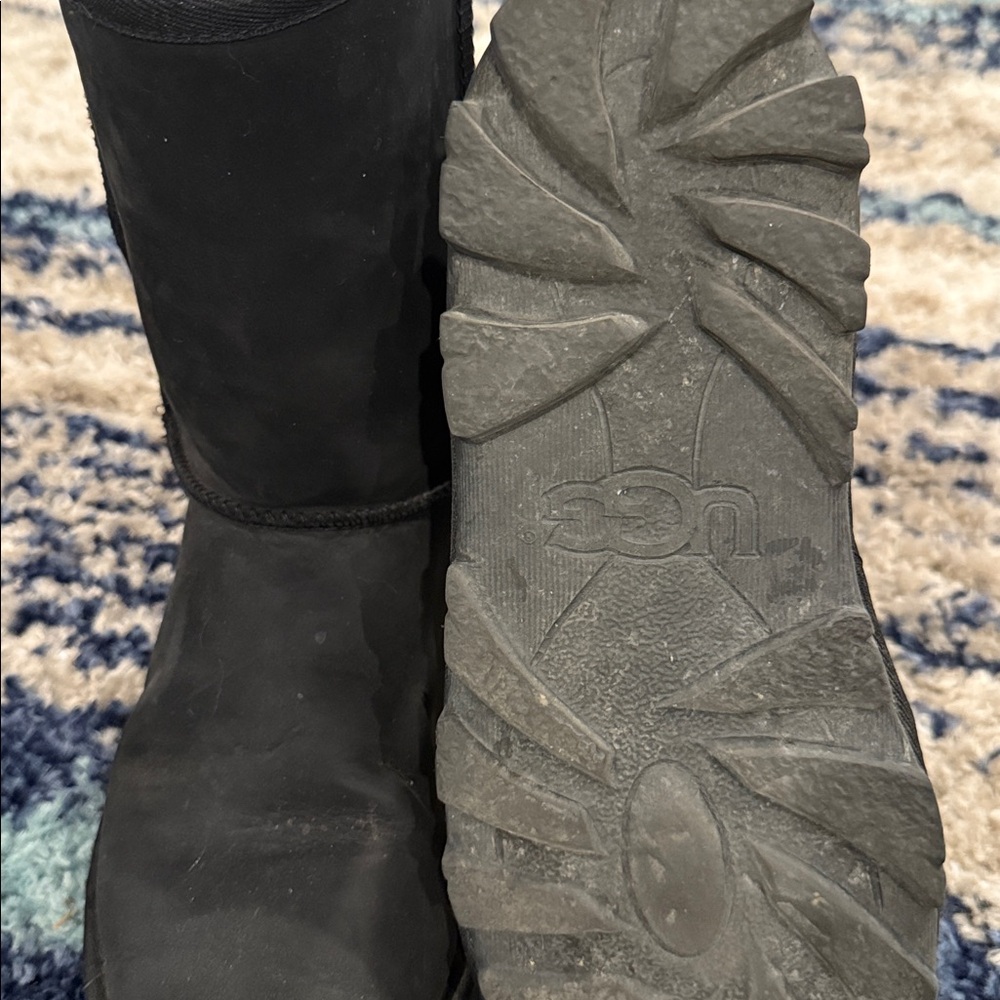 UGG Black Shearling Boots - Picture 2 of 3